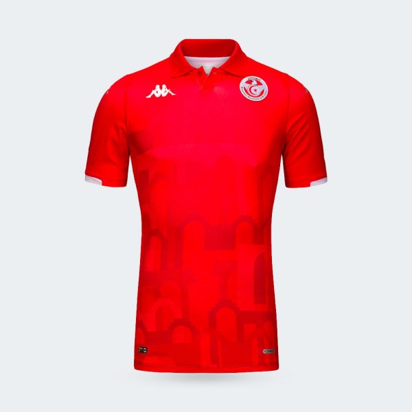 Kappa Maillot KOMBAT Equipe Nationale Rouge Tunisie 2024