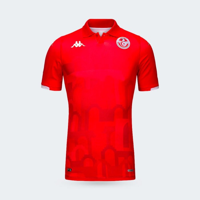 Kappa Maillot KOMBAT Equipe Nationale Rouge Tunisie 2024