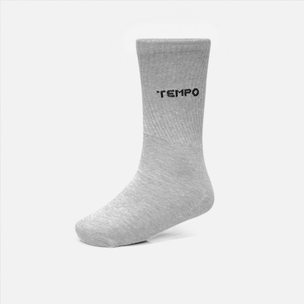 Chaussettes Mi Hautes Lifestyle| Unisexe | Tempo Chaussette Mi Haute-Gris TMP-CHHT-GRIS