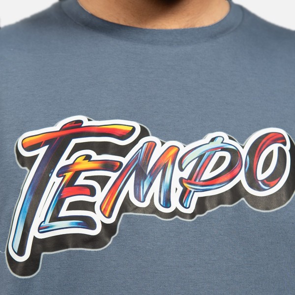Tempo T-shirt Mc Tempo O S Bleu Jeans