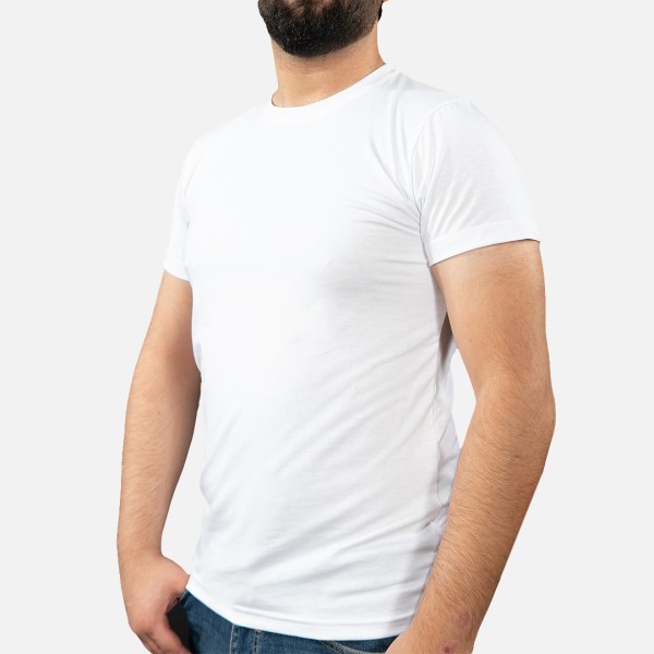 Tempo T-shirt Basique Blanc