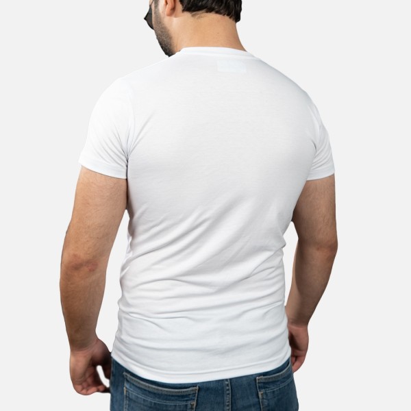 Tempo T-shirt Basique Blanc