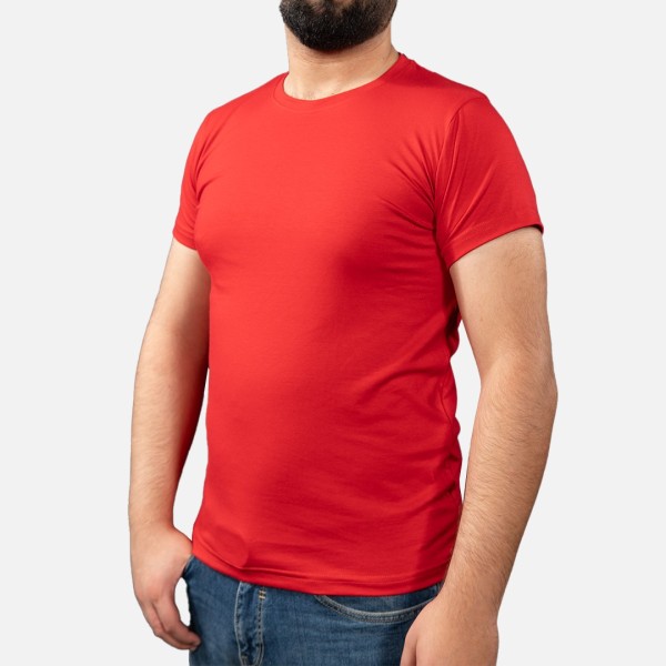 Tempo T-shirt Basique Rouge