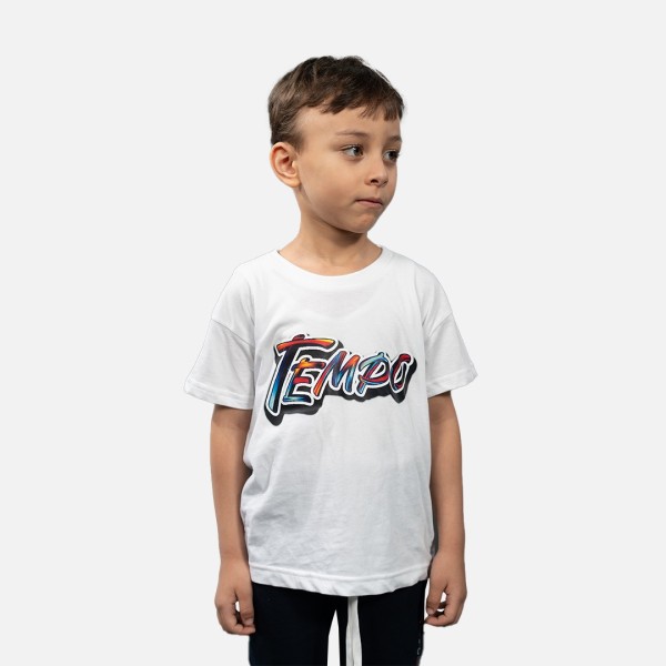 Tempo T-shirt Enfant Blanc