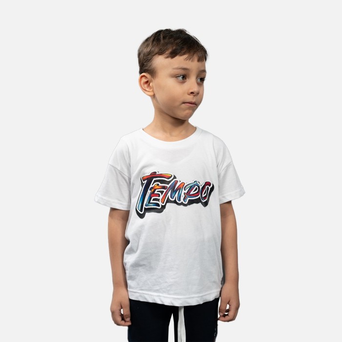 Tempo T-shirt Enfant Blanc