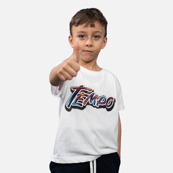Tempo T-shirt Enfant Blanc