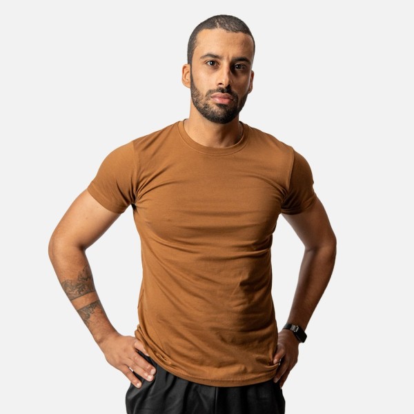 Tempo T-shirt Basique Caramel