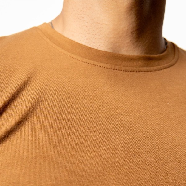 Tempo T-shirt Basique Caramel