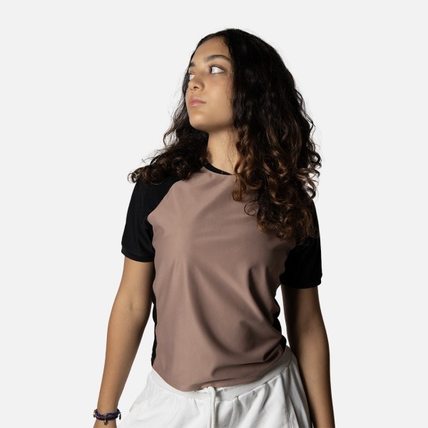 Tempo T-shirt Marron